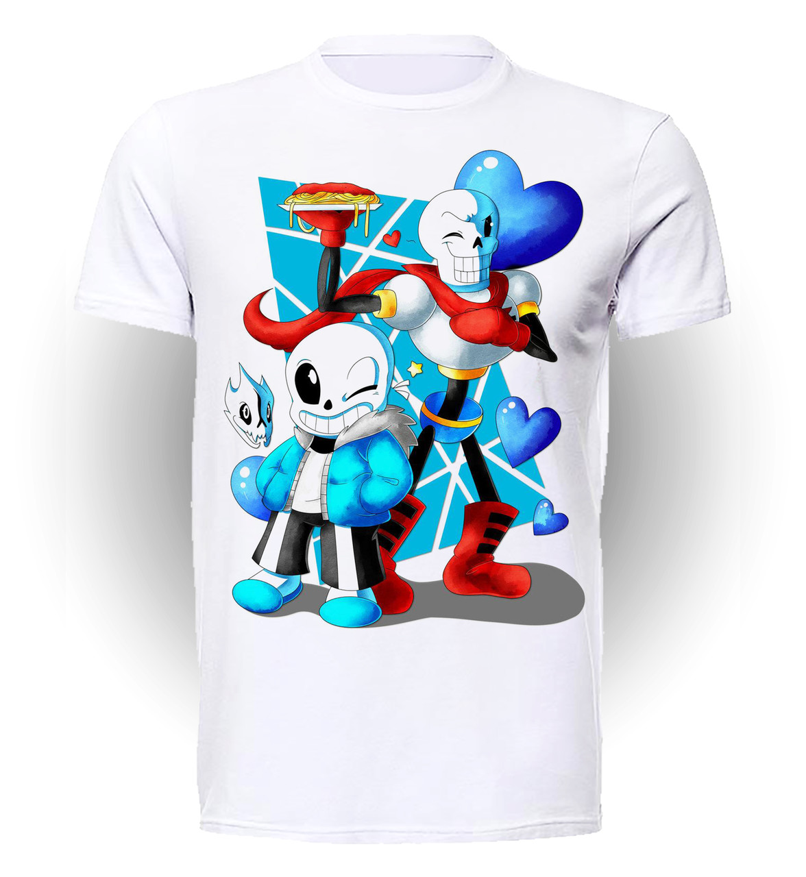 

Футболка детская 134 см Gee! Белая с рисунком Андертейл Undertale Sans and Papyrus UT.01.082