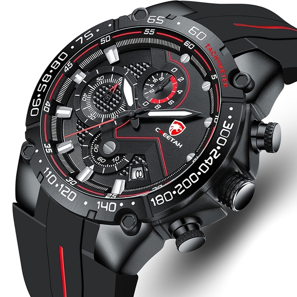 

Мужские кварцевые часы Cheetah Racer Черный 8507 201625