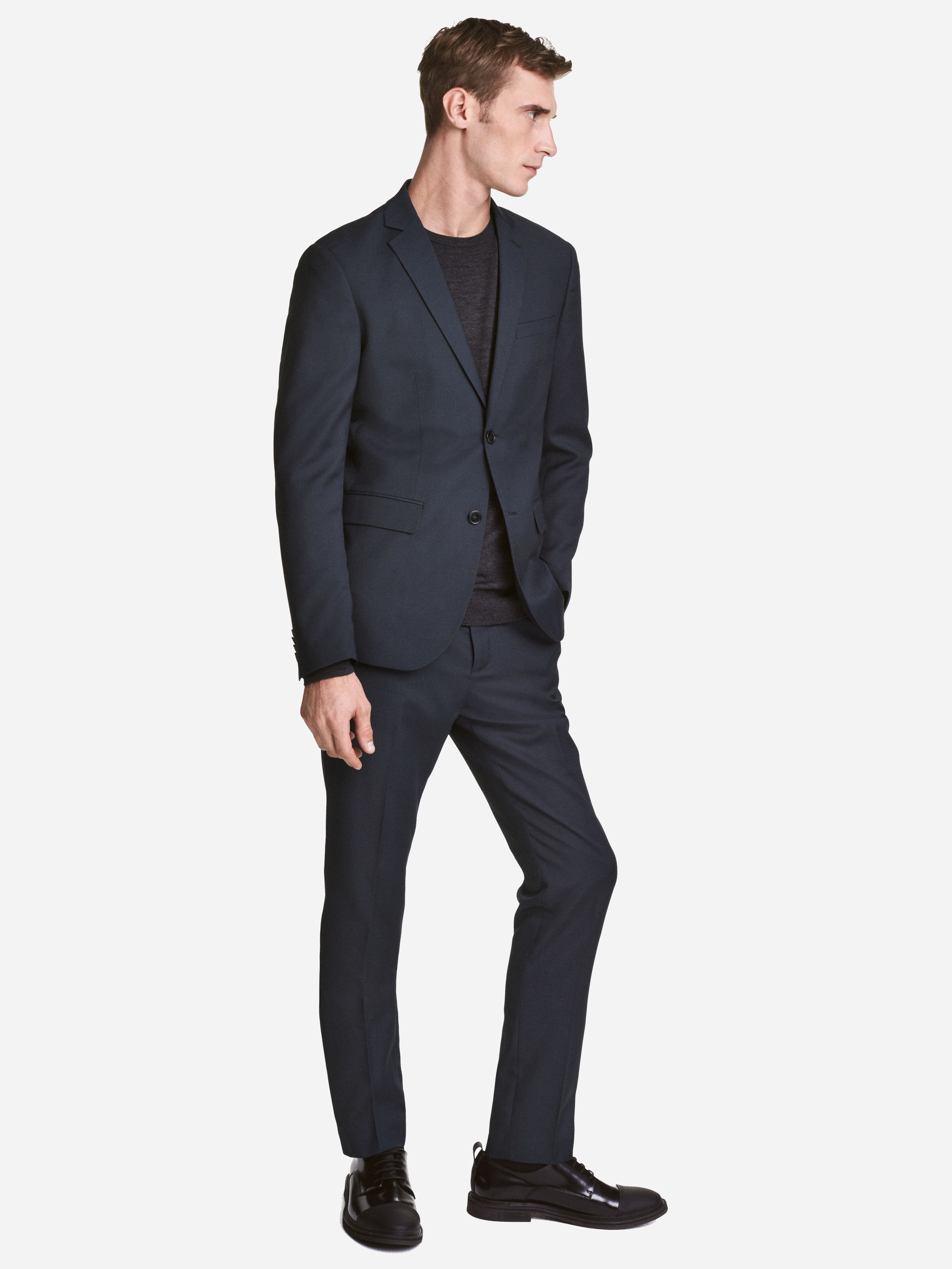 

Брюки H&M 4443815-AAQJ 56 Темно-синие