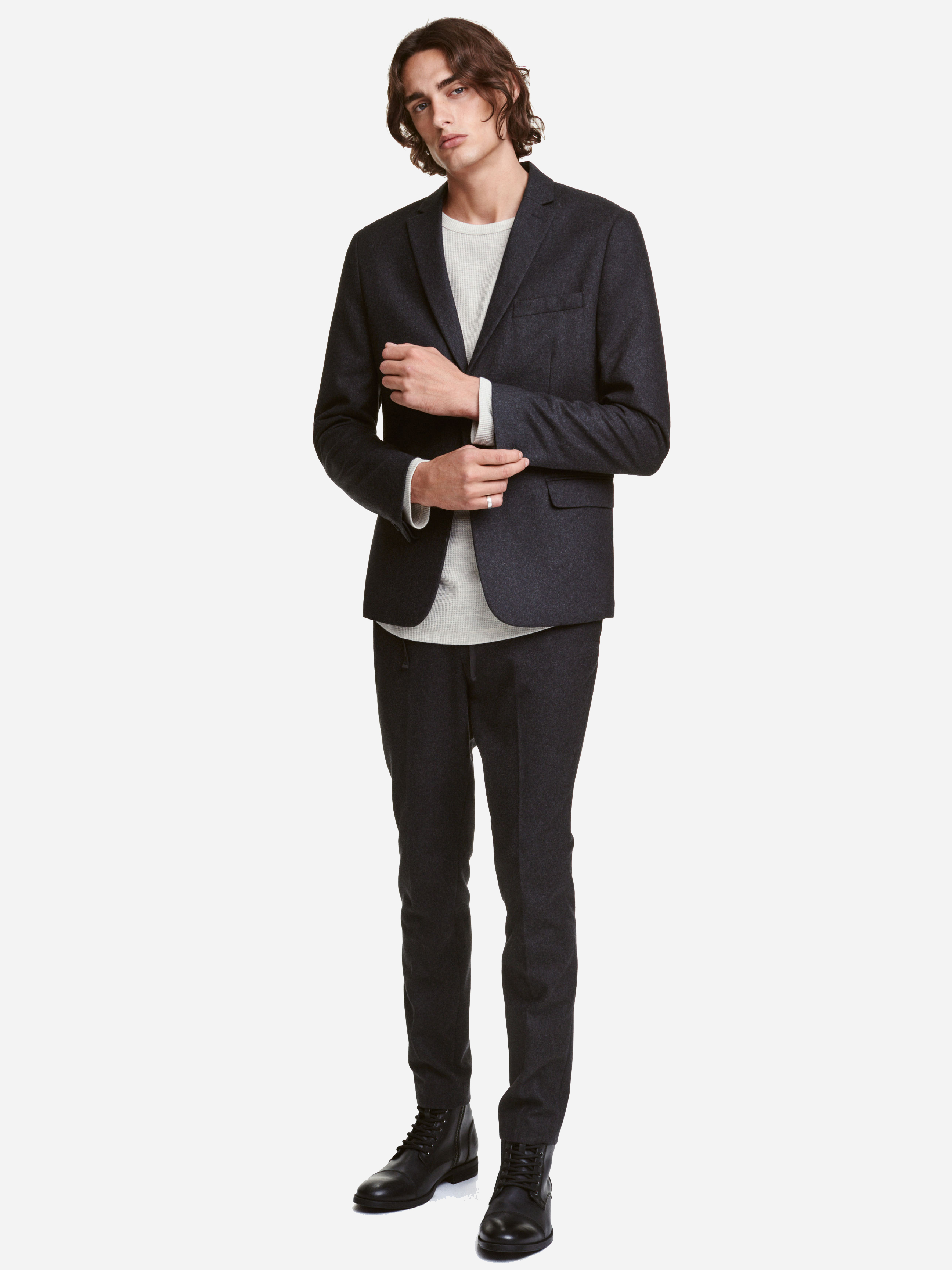 

Брюки H&M 4114574-ACXW 48 Темно-серые