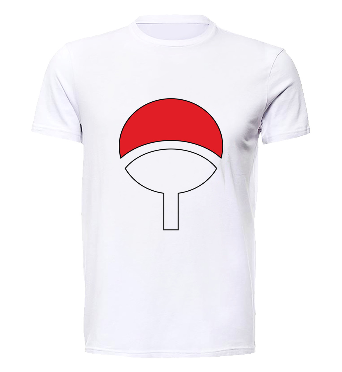 

Футболка детская 134 см Gee! Белая с рисунком Наруто Naruto uchiha clan symbol art NR.01.042