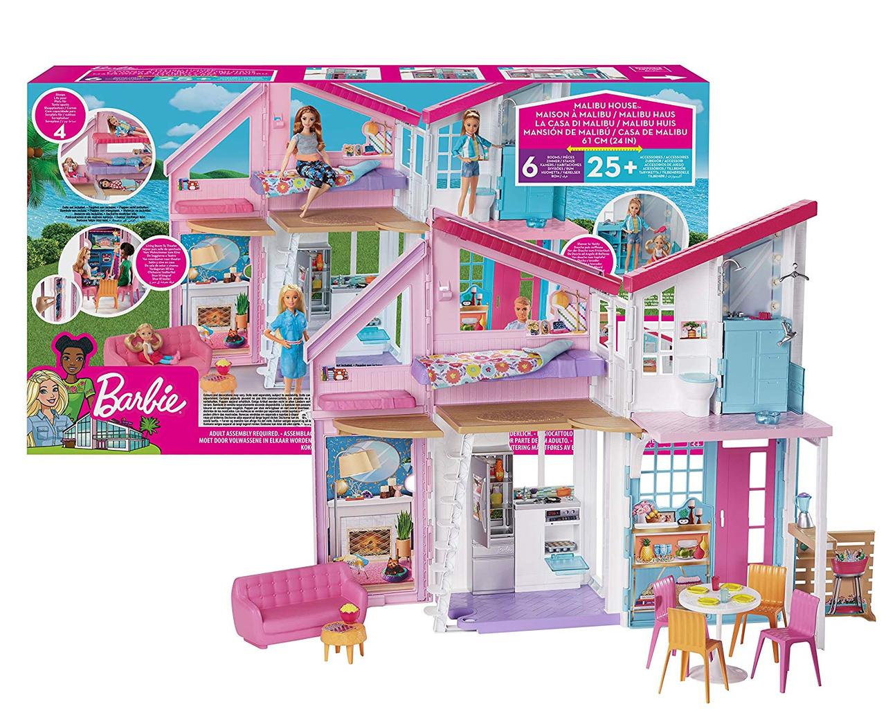 

Будиночок Барбі в Малібу будинок на 6 кімнат Barbie Malibu House (FXG57 )