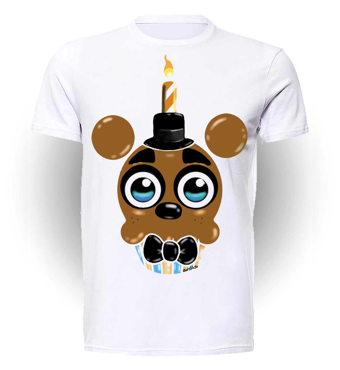 

Футболка детская 134 см Gee! Белая с рисунком 5 ночей с Фредди Five Nights at Freddy’s bear-cake FN.01.031