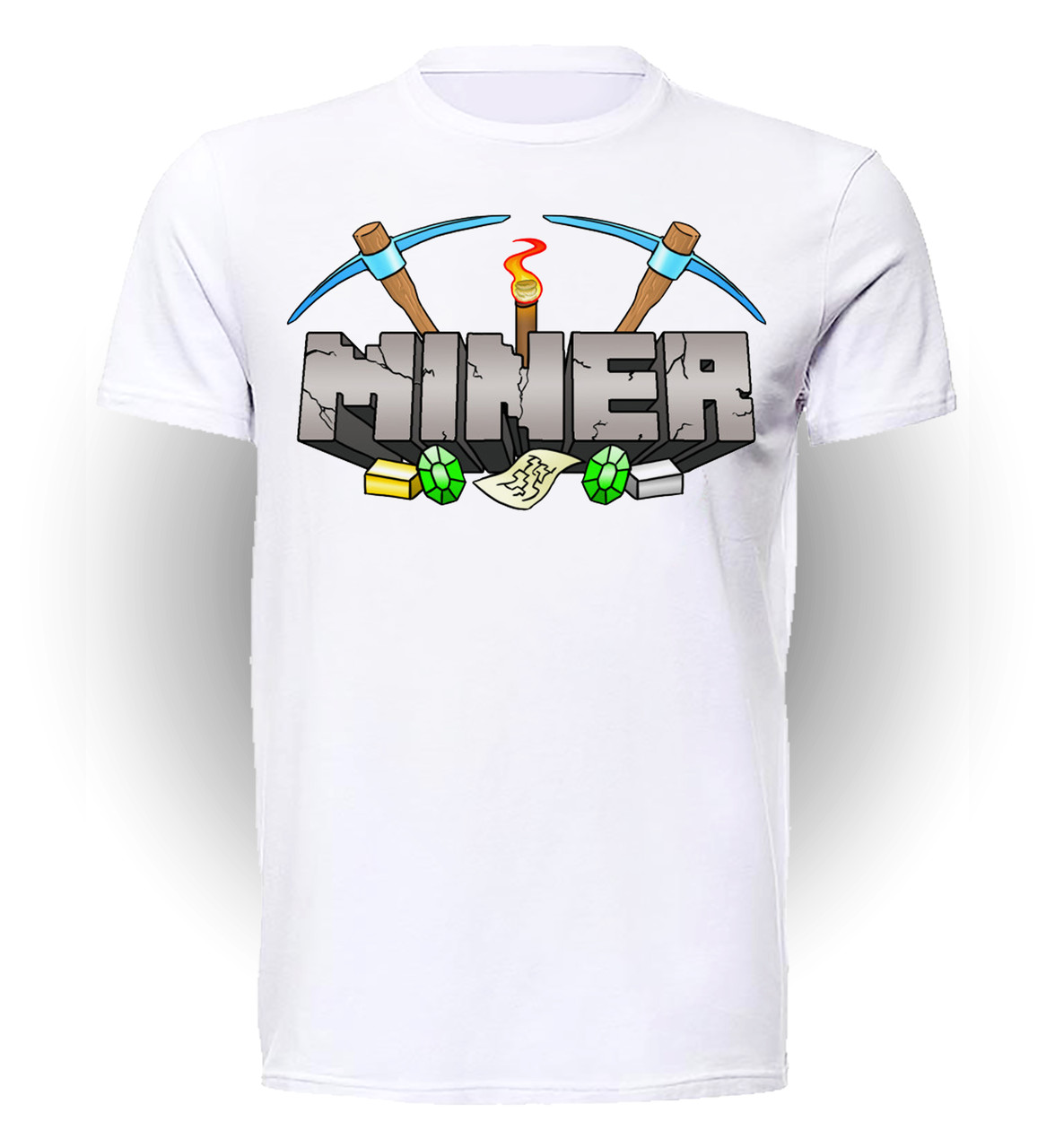 

Футболка детская 134 см Gee! Белая с рисунком Майнкрафт Мinecraft MINECRAFT MINER MC.01.023