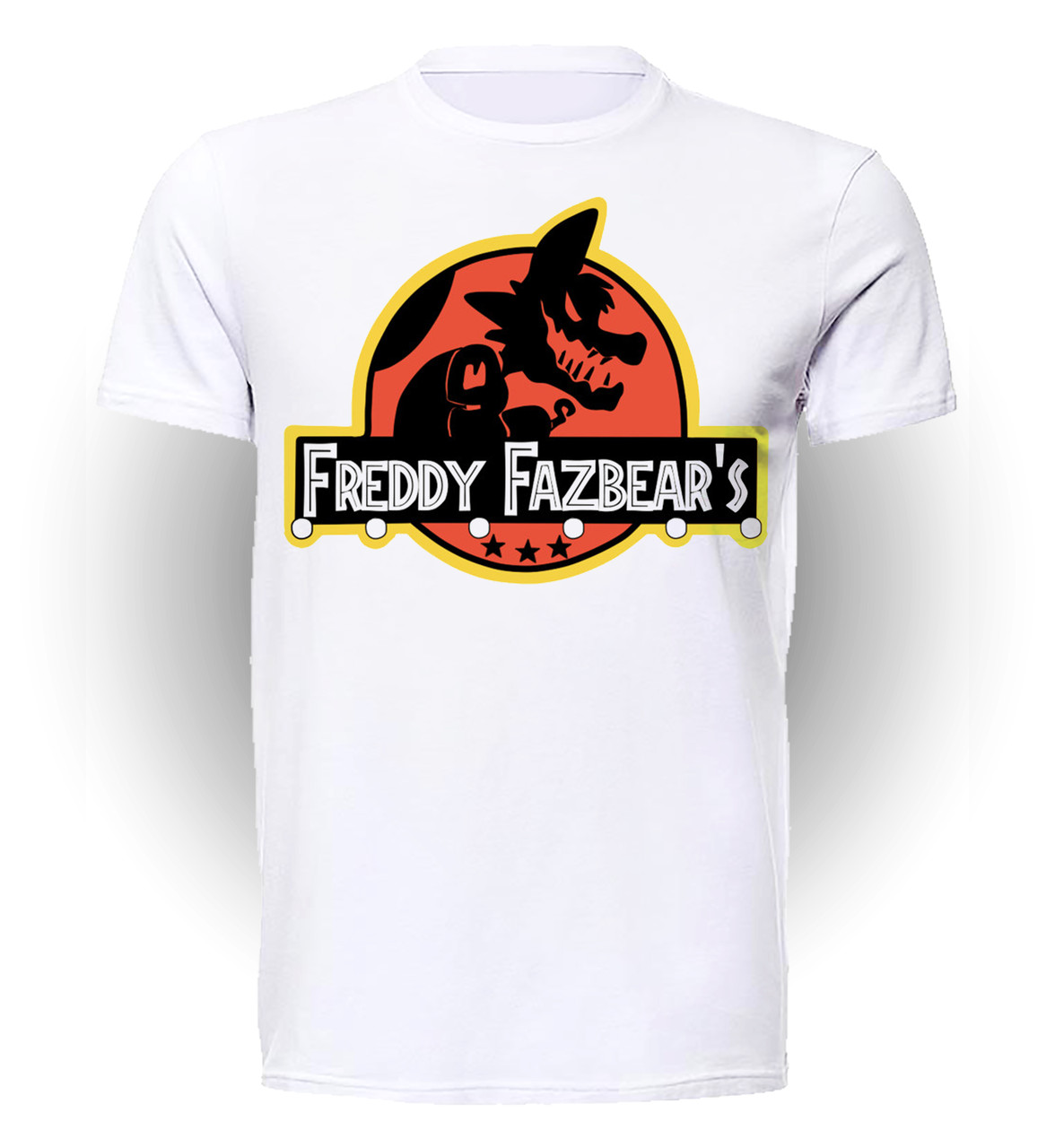 

Футболка детская 134 см Gee! Белая с рисунком 5 ночей с Фредди Five Nights at Freddy’s Jurassic World FN.01.026