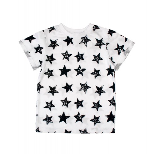

Футболка белая Stars черные MISHKA 1458 Размер 116
