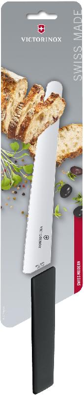 

Кухонный нож Victorinox Swiss Modern Bread&Pastry 22см волн. с черн. ручкой (блистер)