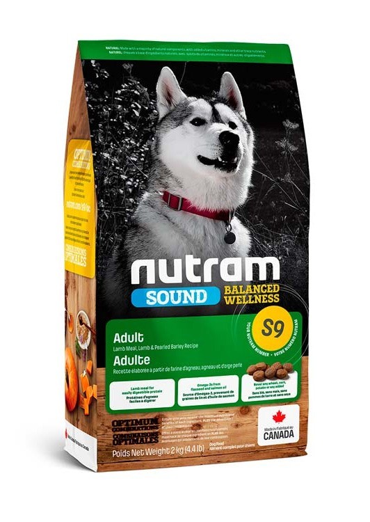 

Сухой корм для собак Nutram S9 Sound Balanced Wellness Adult Lamb c ягненком 2 кг