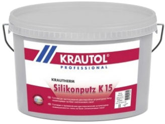

Штукатурка силиконовая Krautol Silikon FassadenputzTransparent K15 "барашек" 1.5 мм 25 кг (ведро) Белая (IG17035)
