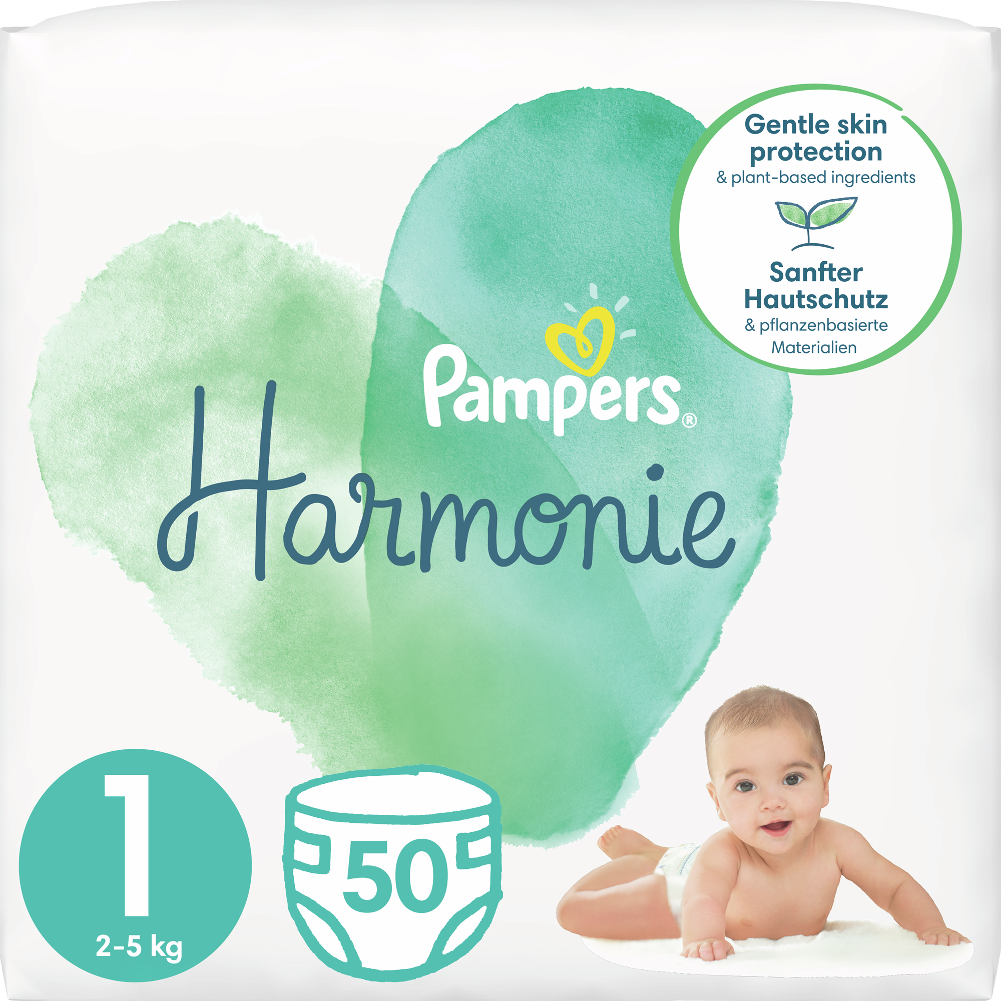 

Подгузники Pampers Harmonie Newborn Размер 1 (2-5 кг) 50 шт (8006540156513)