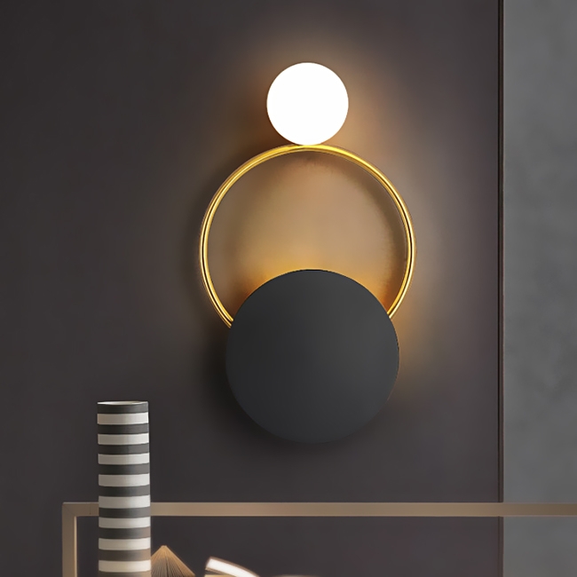 

БРА LED LIBERTY BLACK/GOLD H49