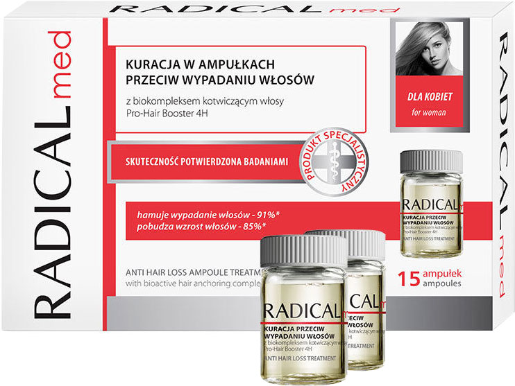Акція на Комплекс в ампулах против выпадения волос для женщин Farmona Radical Med 15 ампул x 5 мл (5902082210108) від Rozetka UA