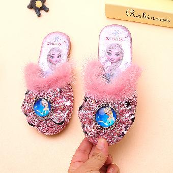 

Мюли детские с блестками Frozen 34 Розовый (16437)