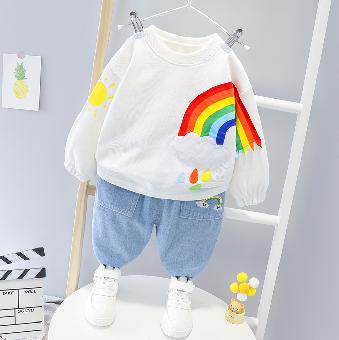 

Костюм детский Rainbow с джинсами 110см Белый