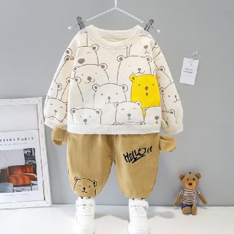 

Костюм детский двойка с медведями для мальчиков 80см Белый (9913)