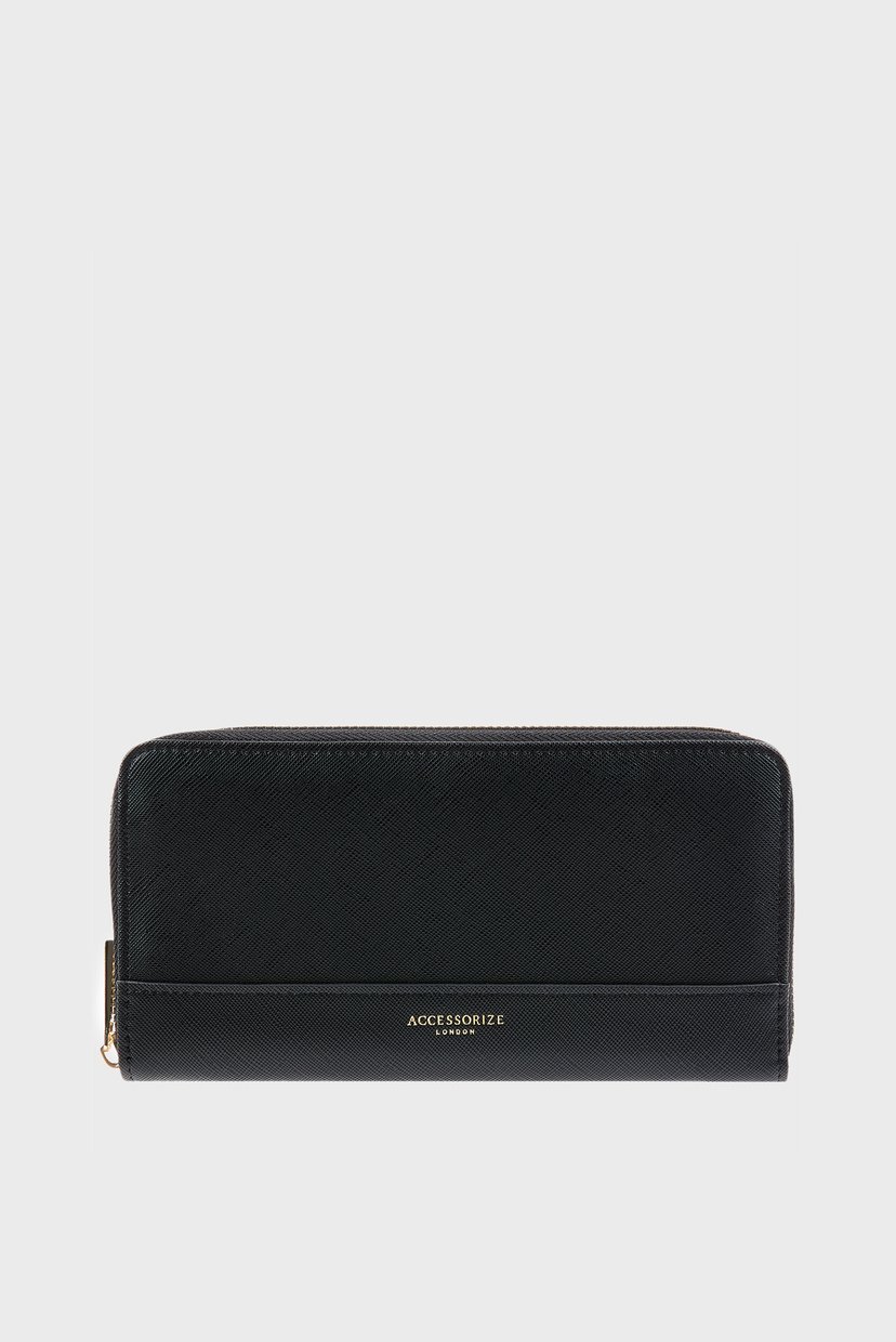 

Женский черный кошелек LARGE ZIP Accessorize OS 889016