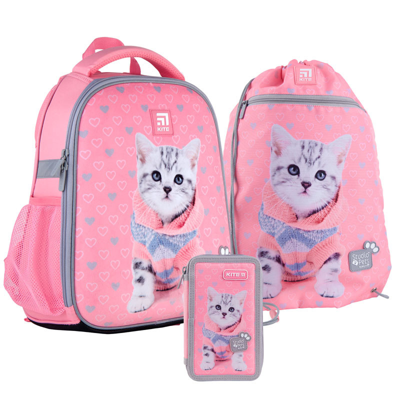 

Набор SP21-555S-2 рюкзак + пенал + сумка для обуви Kite Studio Pets