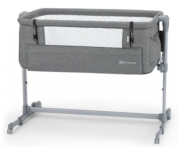 

Приставная кроватка-люлька Kinderkraft Neste Up Gray Melange Серая