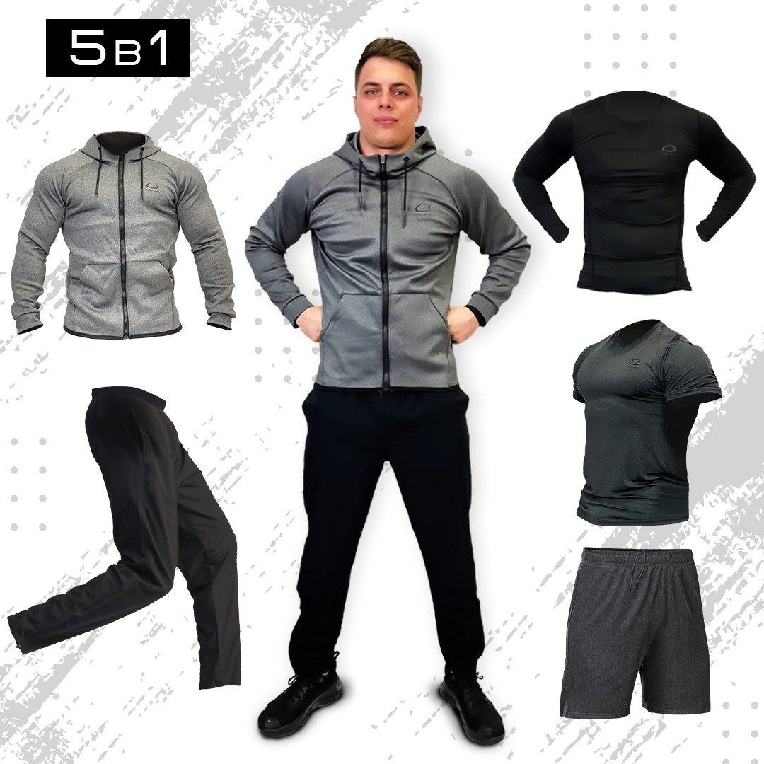 

Чоловічий спортивний костюм 5в1 Overgym Pro XL