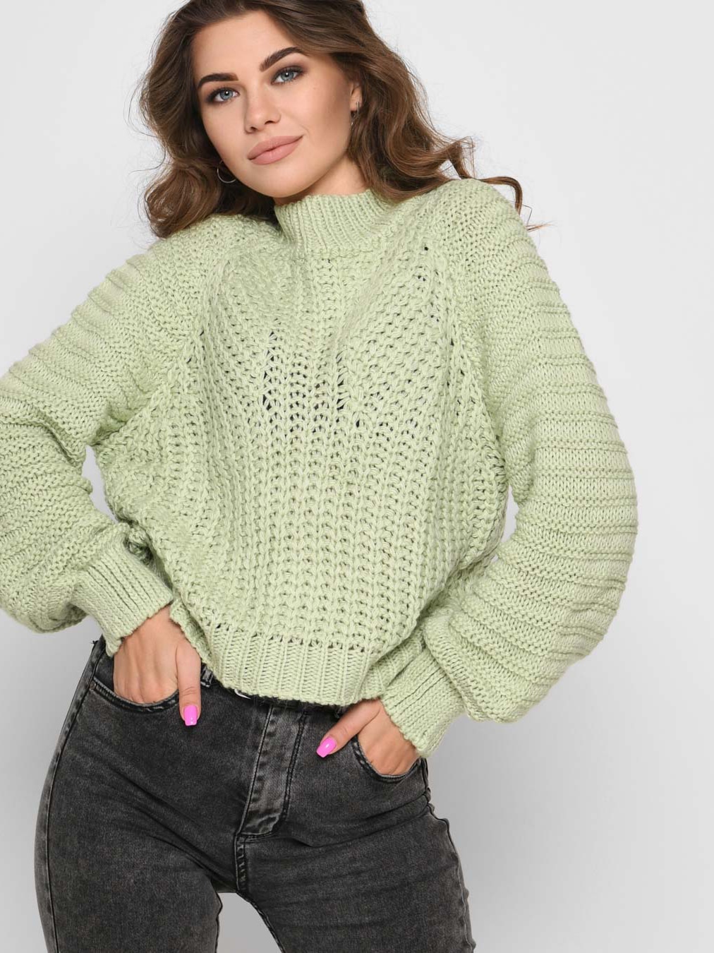 

Свитер Carica SV-6674-7 S-L Мятный