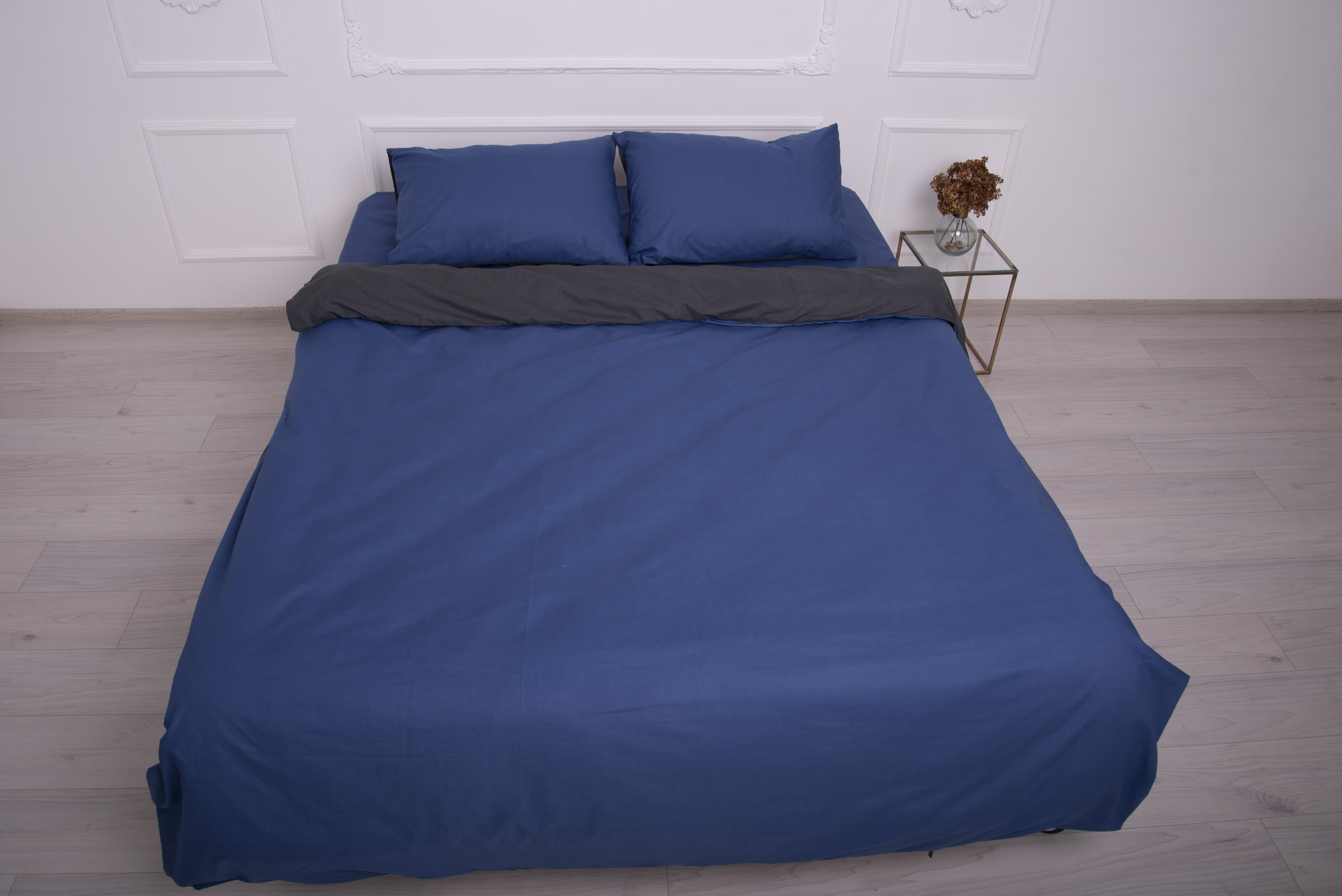 

Комплект постельного белья IDILLIO Dark blue/Gray Семейный