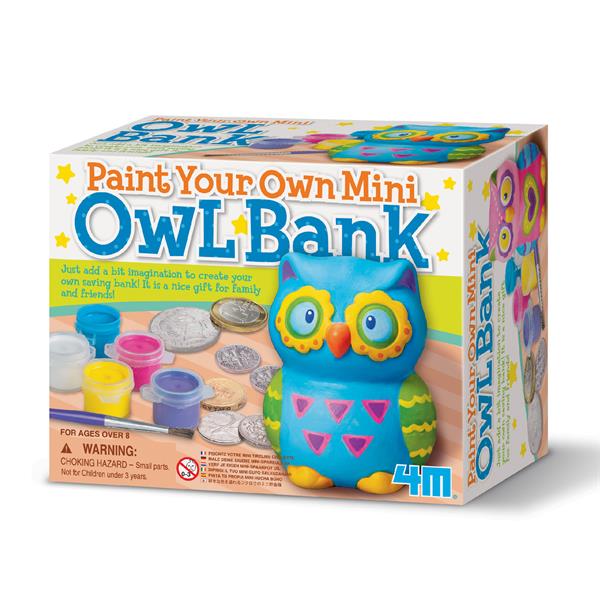 

Набор для творчества 4M Раскрась копилку Сова (00-04699)