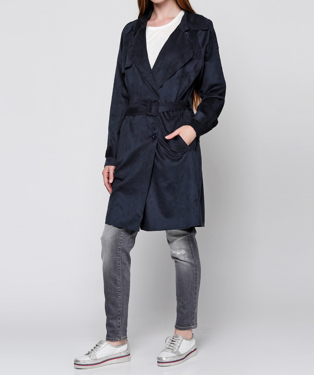 

Плащ ICHI 20102002-TOTAL-ECLIPSE  синий, Плащ ICHI 20102002-TOTAL-ECLIPSE S синий