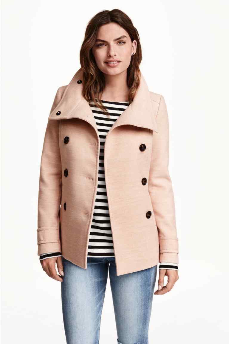 

Полупальто H&M 0285564-3583  бежевый, Полупальто H&M 0285564-3583 34 бежевый