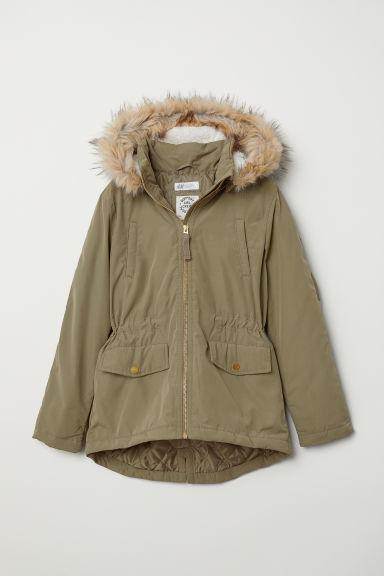 

Парка для девочки хаки H&M 158см (38658851)
