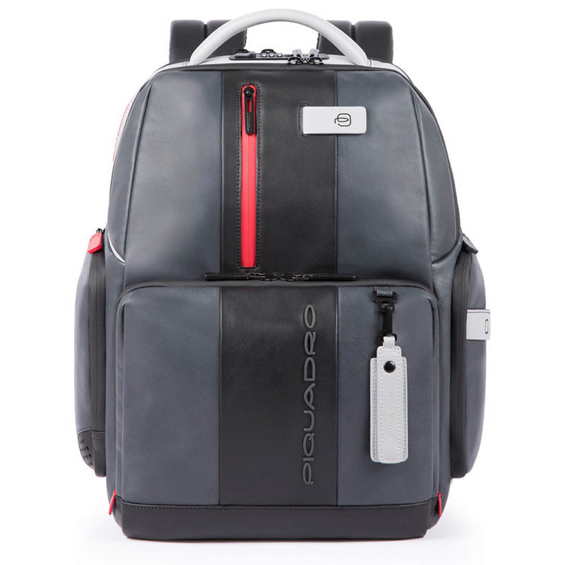 

Городской рюкзак Piquadro Urban Bagmotic Grey-Black д/ноут 15.6" с USB/антивор