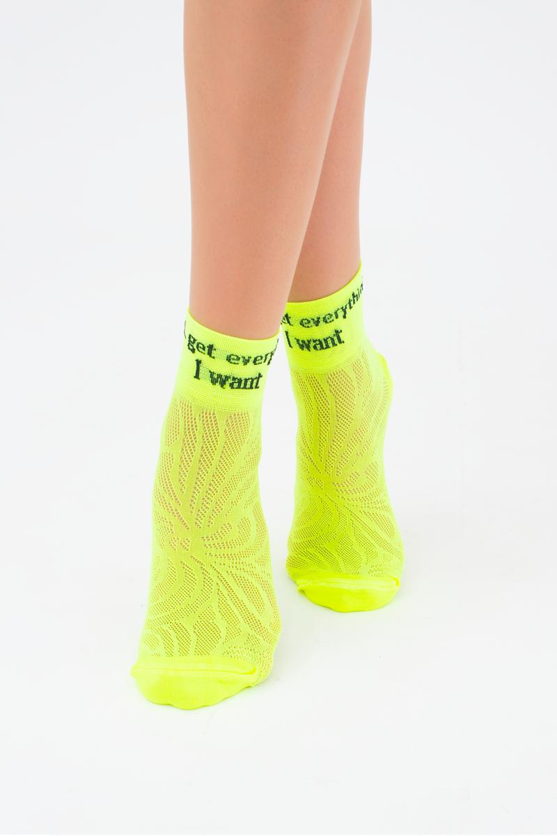 

Носки спортивные с рисунком GIULIA WS2 AIR PA 009 36-40 р Yellow neon