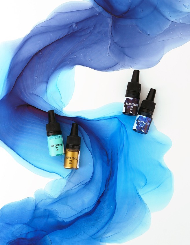 

Творческий набор Pyvovarevych liquid Art ink box Спиртовые чернила цвет Winter Breeze