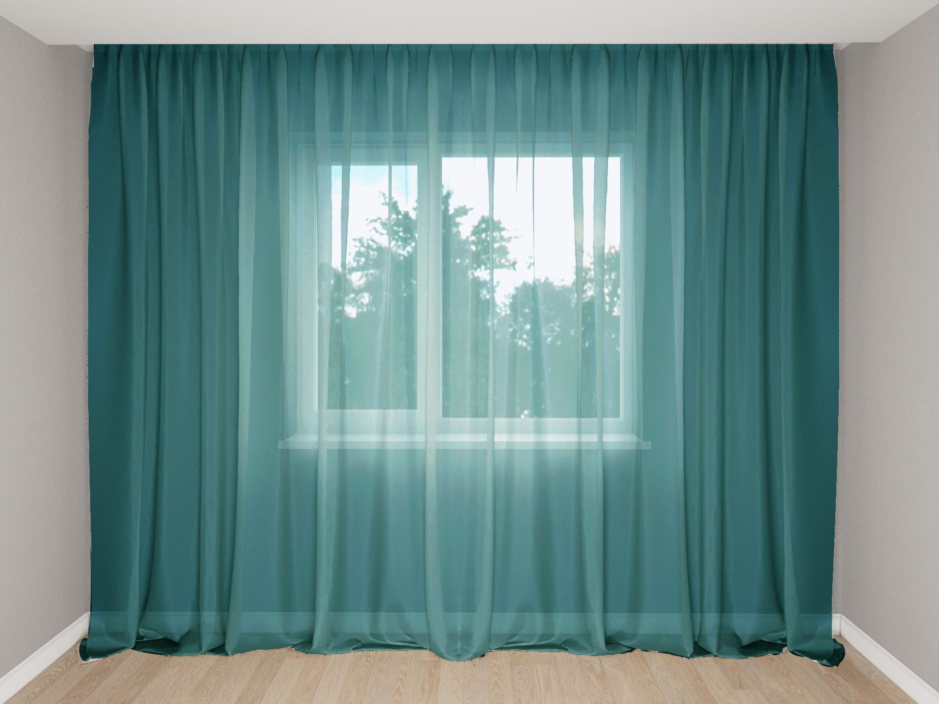 

Тюль Декорин Супер-Вуаль премиум с утяжелителем 350х270 см 1 шт Темно-бирюзовый (1039)