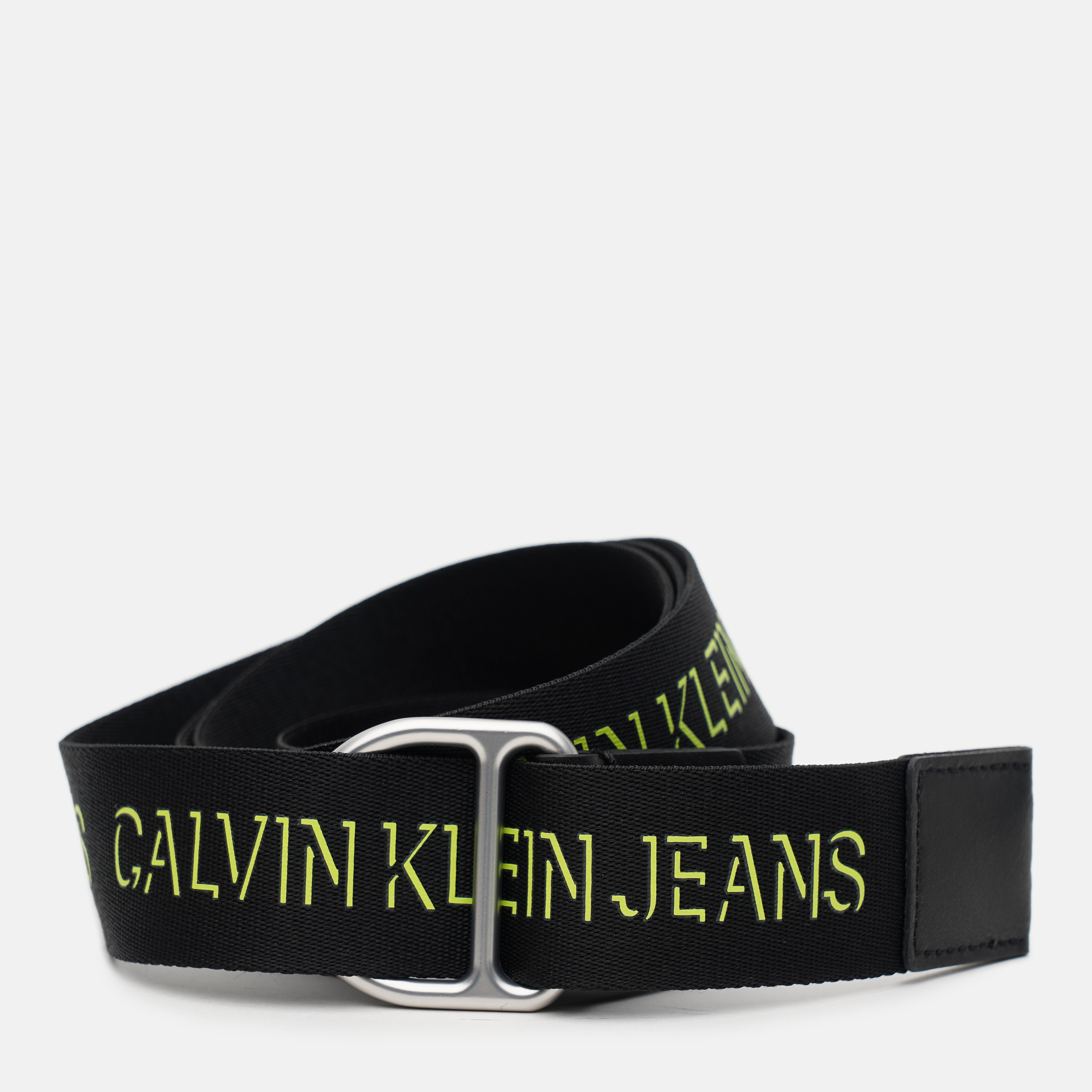 

Ремень мужской Calvin Klein Jeans Slider d-ring webbing belt 38m K50K507245-LAG 85 см Черный