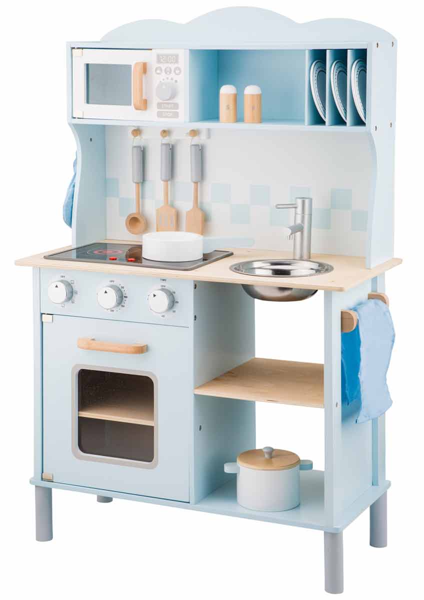 

Детская кухня New Classic Toys Модерн с электроплитой синяя 60 × 30 × 100 см (11065)