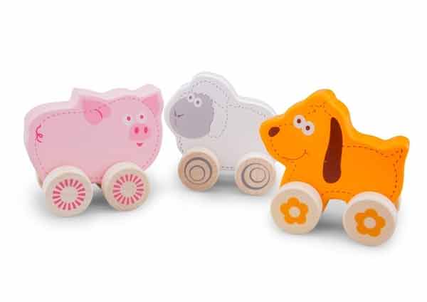 

Набор фигурок на колесах New Classic Toys Животные на ферме 35 × 8 × 12 см (11821)