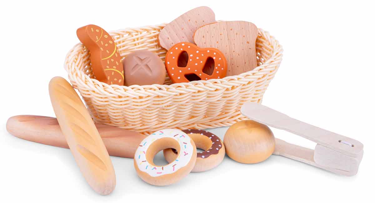 

Набор Корзина с хлебом New Classic Toys 23,5 × 15 × 7 см (10605)