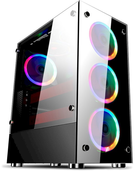 

Корпус 1STPLAYER V6-4R1 Color LED Black без БЖ (6719414)