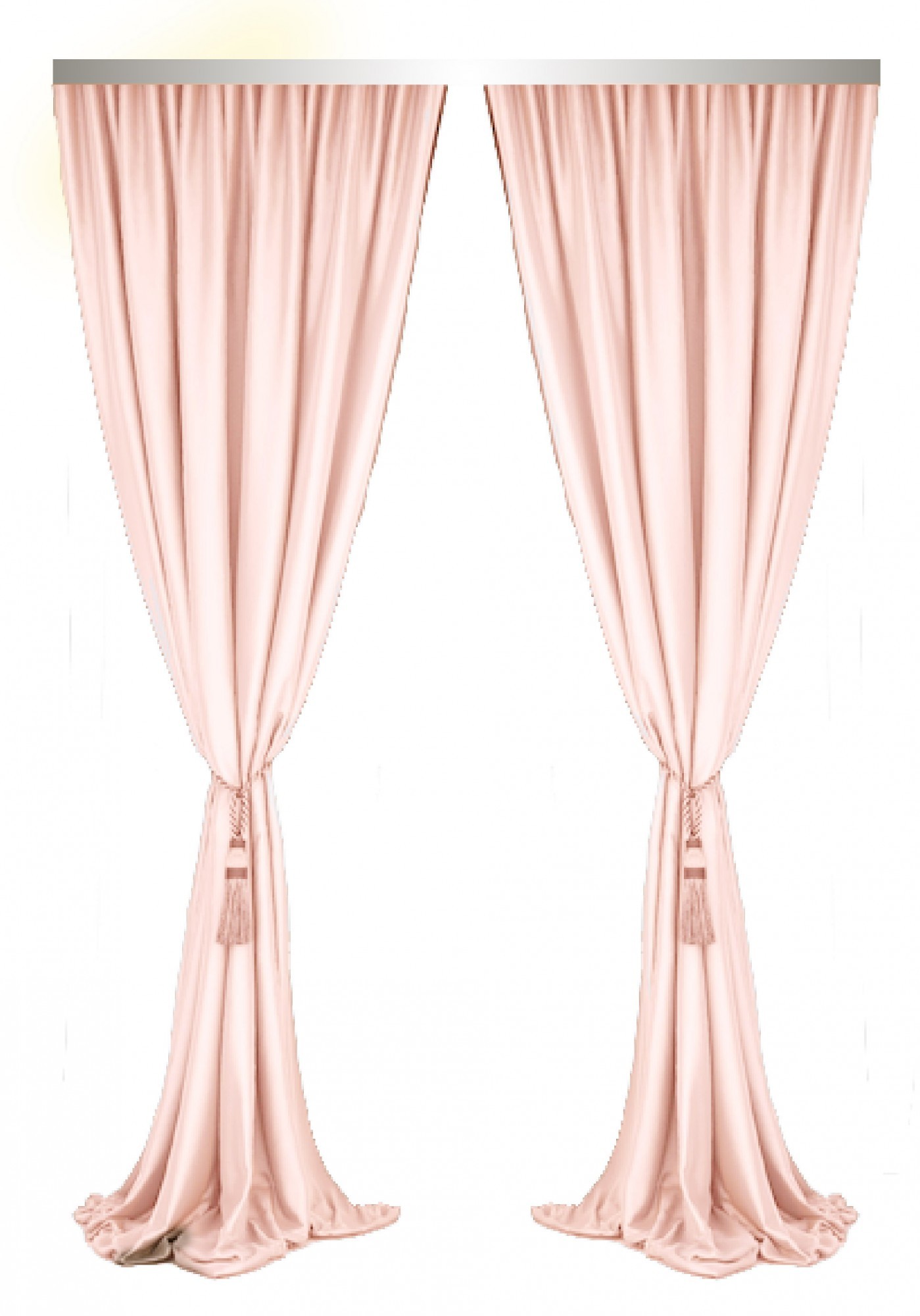 

Шторы Декорин Блекаут 150x280 см 2 шт Бледно-розовый