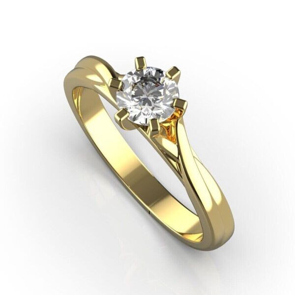 

Каблучка Lunet Jewellery з червоного золота, з діамантом 16 розмір 23672821
