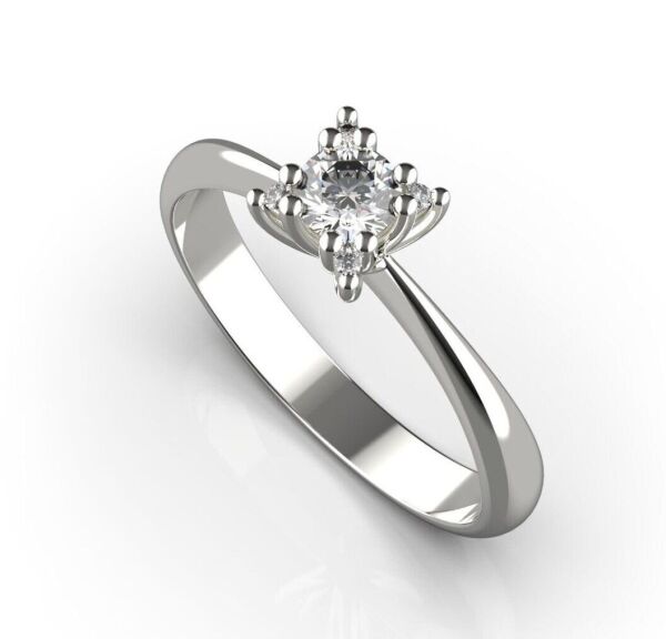 

Каблучка Lunet Jewellery із білого золота, з діамантами 17 розмір 22541521