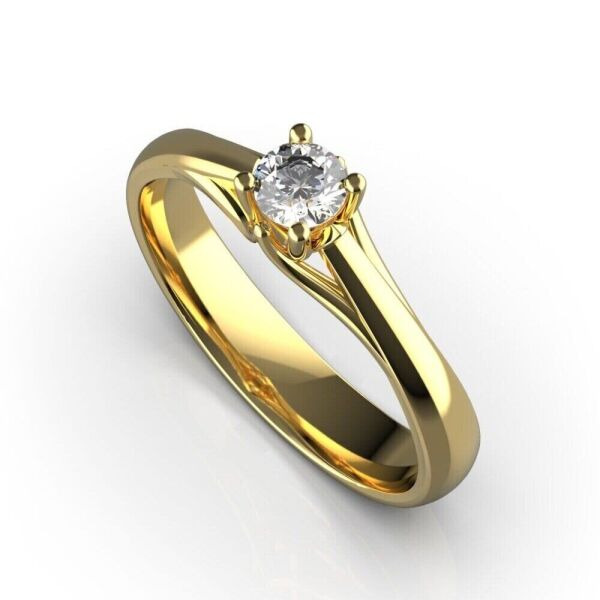 

Каблучка Lunet Jewellery з червоного золота, з діамантом 17 розмір 24382821