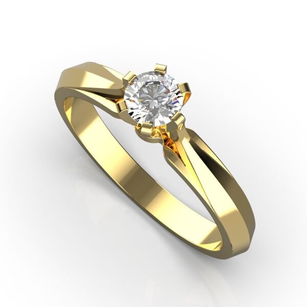

Каблучка Lunet Jewellery з червоного золота, з діамантом 16 розмір 27062821