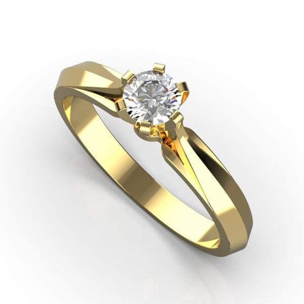 

Каблучка Lunet Jewellery з червоного золота, з діамантом 17 розмір 27072421