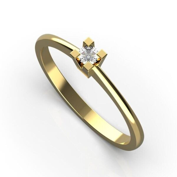 

Каблучка Lunet Jewellery з червоного золота, з діамантом 17.5 розмір 24432421