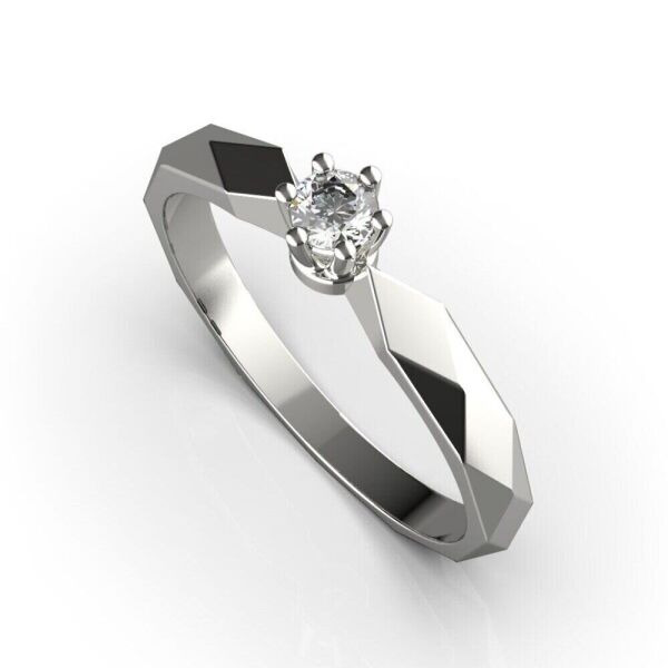 

Каблучка Lunet Jewellery з білого золота, з діамантом 19 розмір 23291521