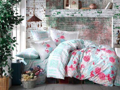 

Постельное белье Hobby poplin Florentina Mint Евро