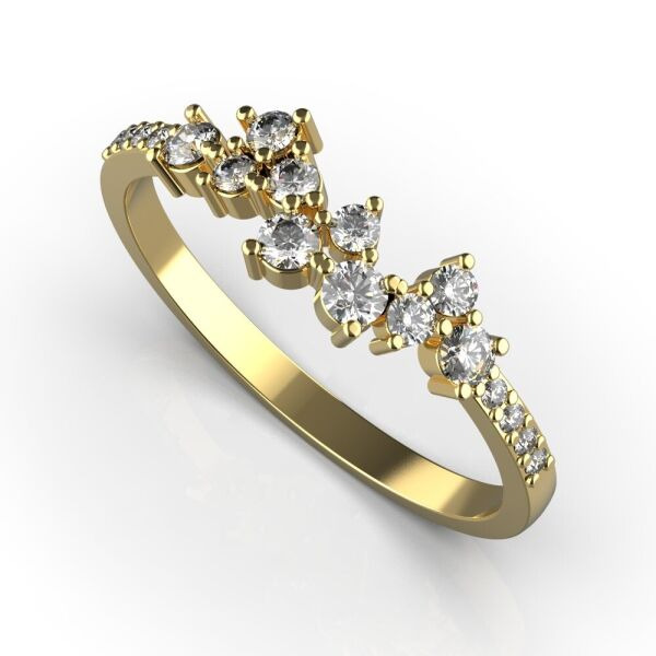 

Каблучка Lunet Jewellery з червоного золота, з діамантами 16 розмір 25922821