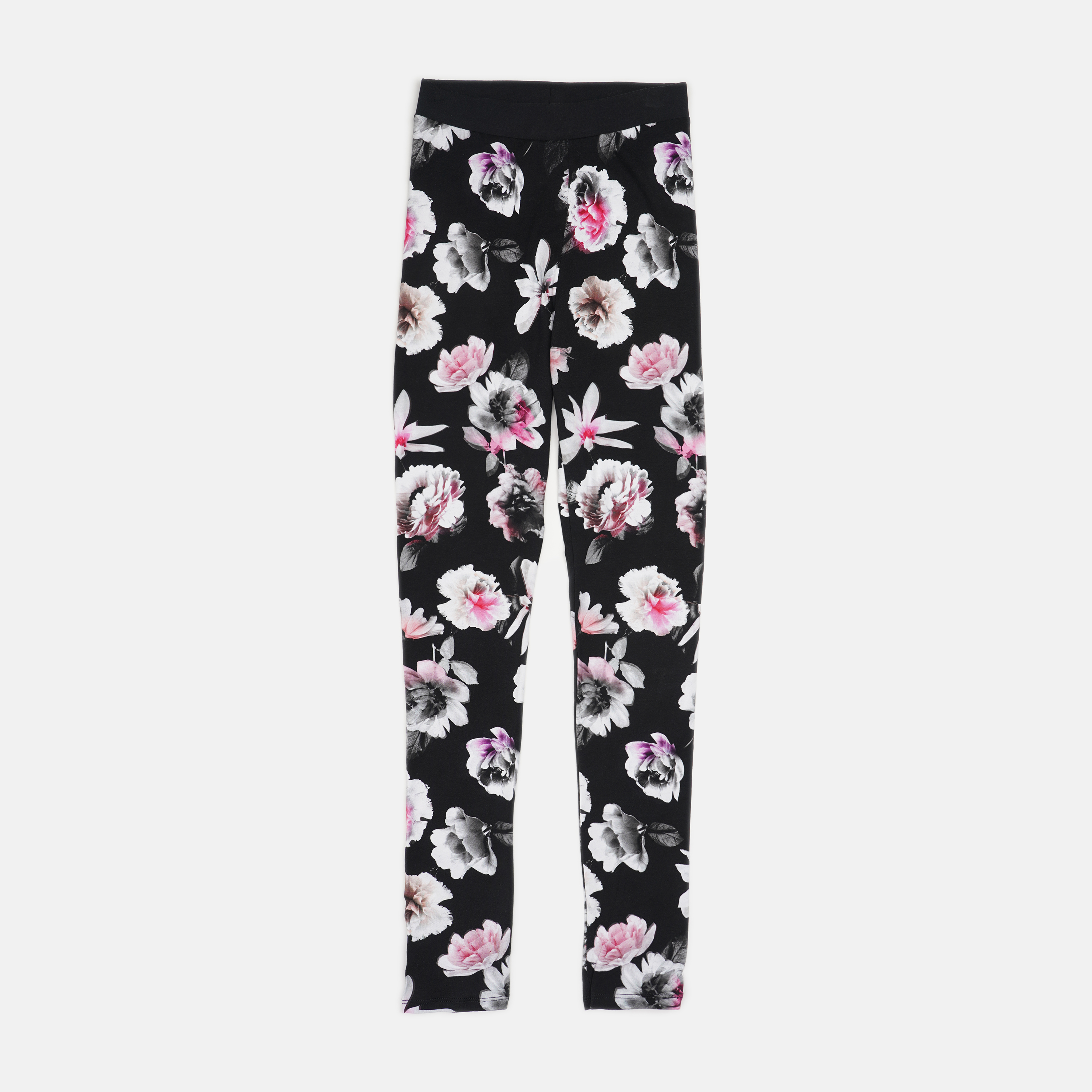 

Леггинсы H&M 164см черный цветы 3079167572