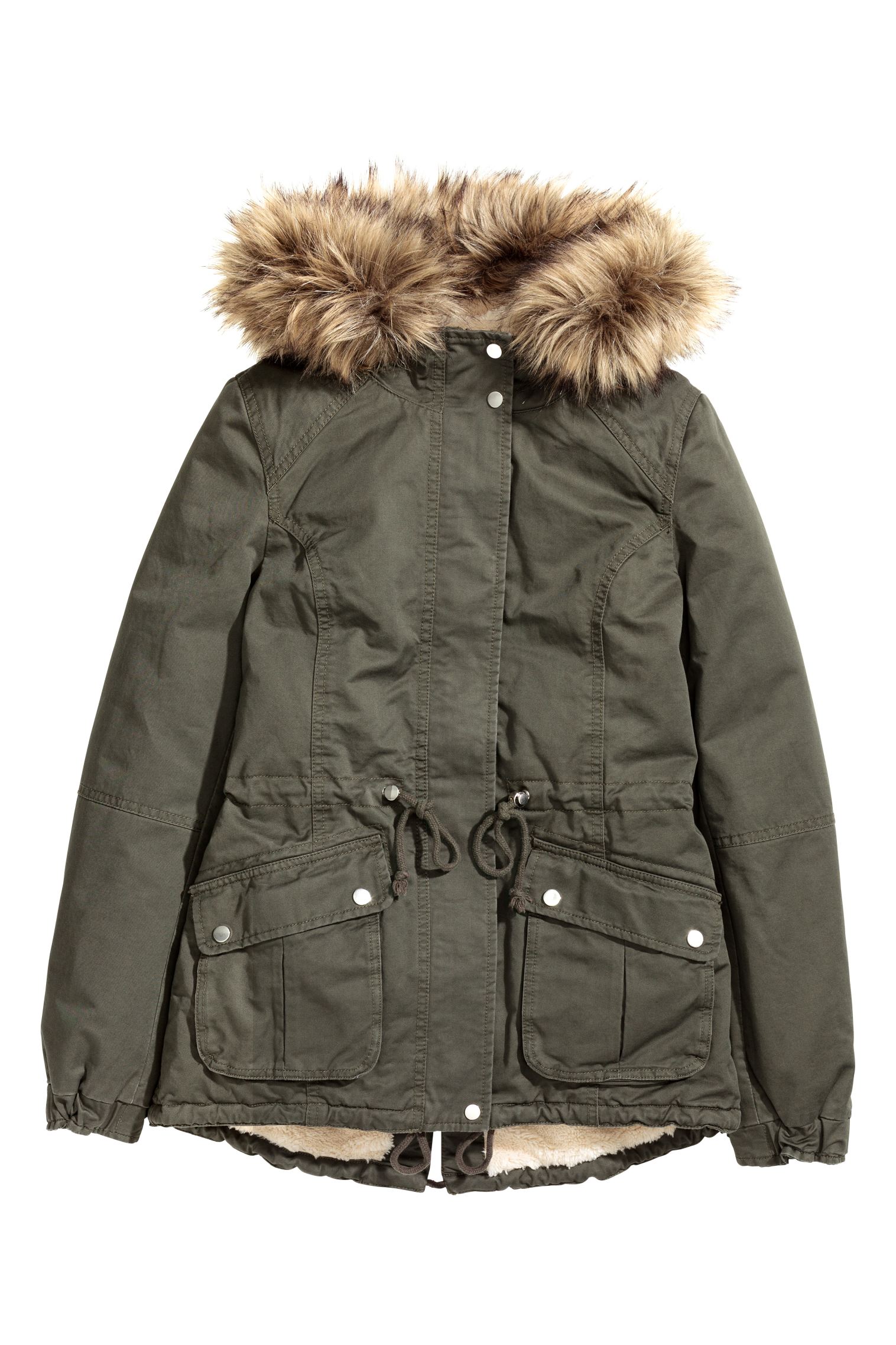 

Парка H&M  хаки 19084011364, Парка H&M 34 хаки 19084011364